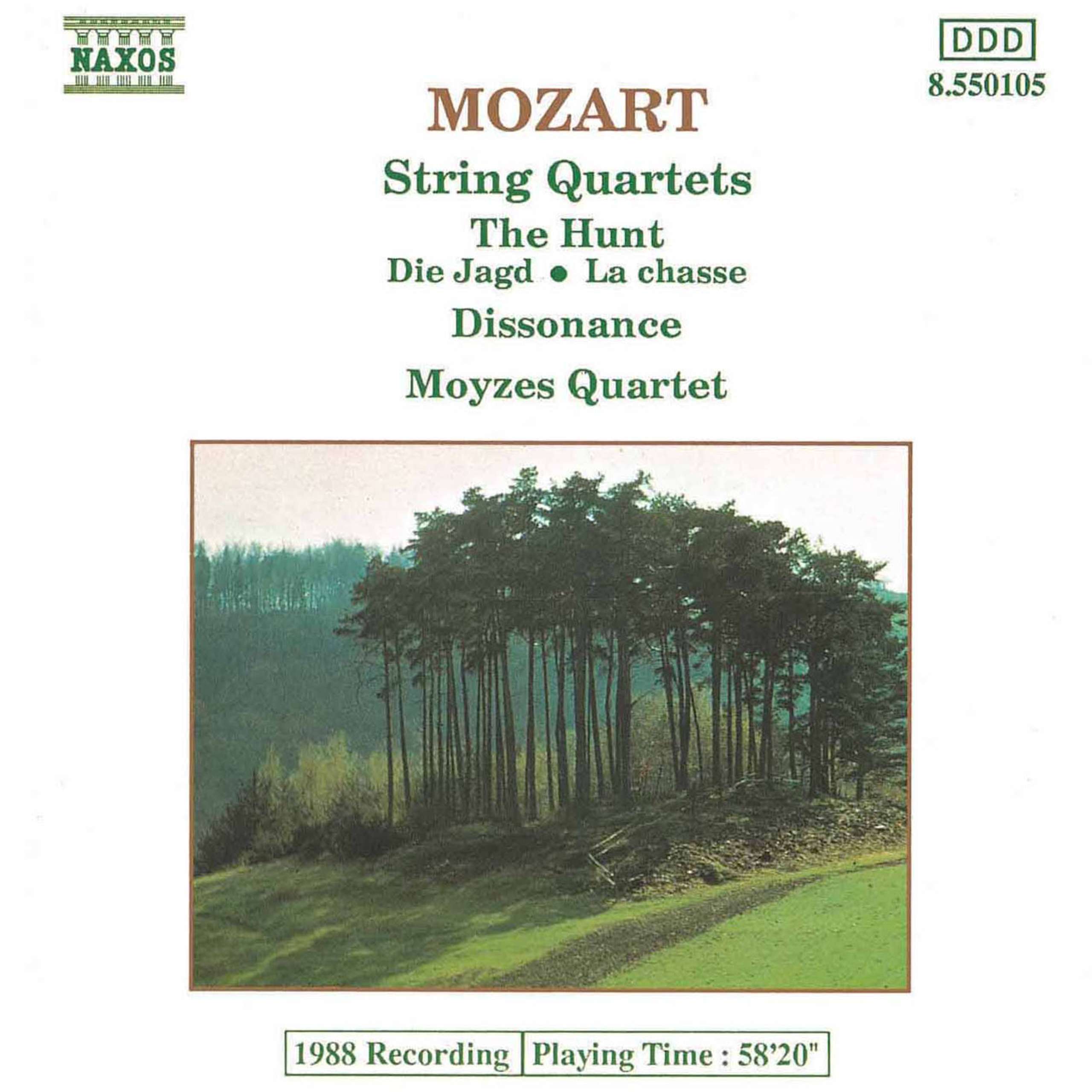 String Quartet No. 19 in C Major, K. 465, "Dissonance" - III. Menuetto (Allegretto)