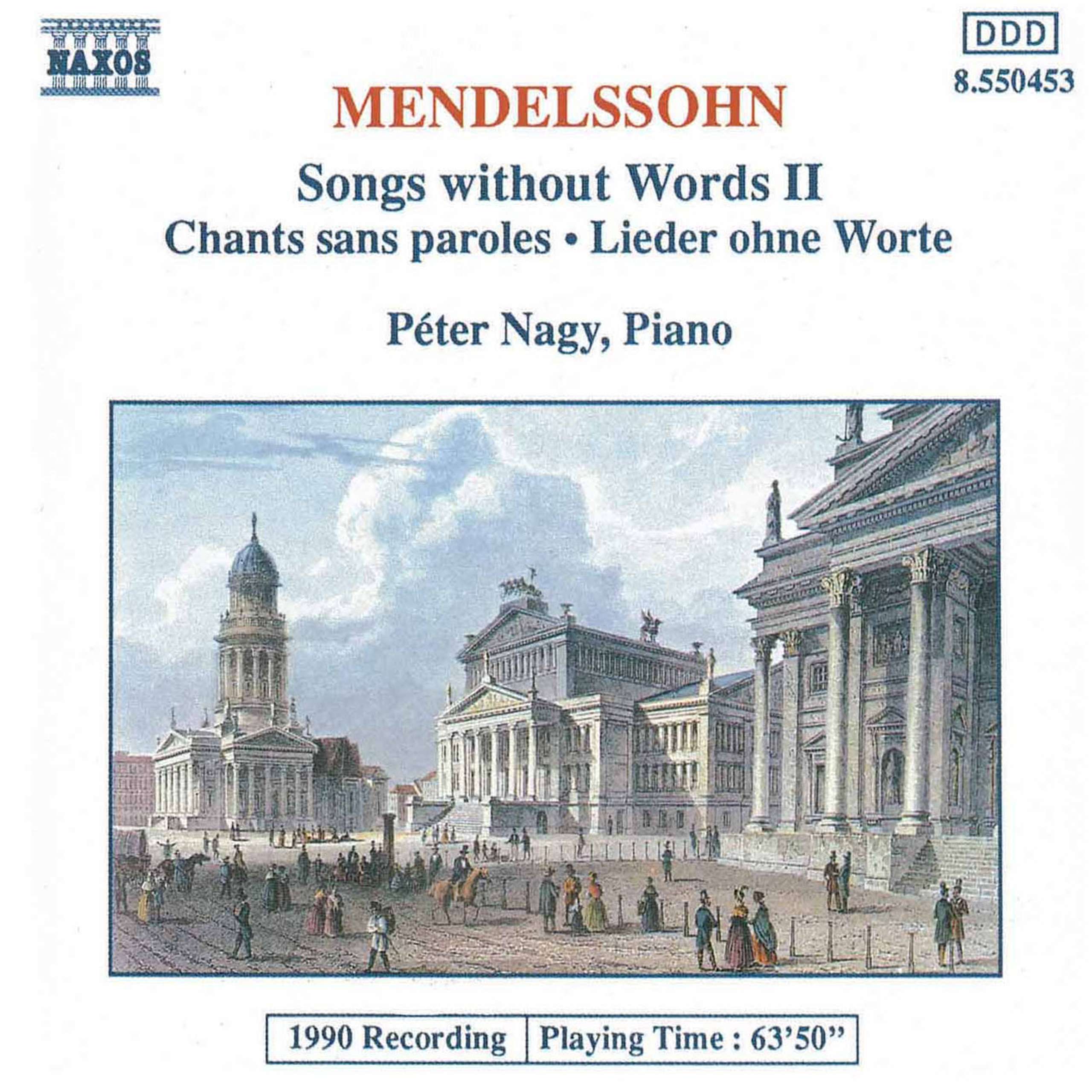 Lieder ohne Worte (Songs without Words), Book 4, Op. 53: No. 24 in A Major, Op. 53, No. 6