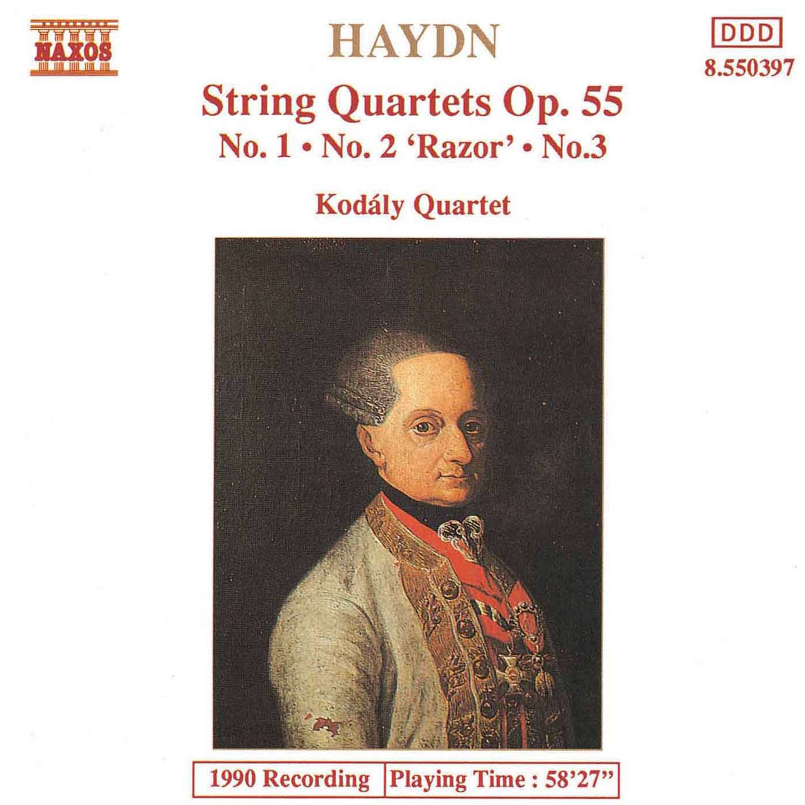 String Quartet No. 46 in F Minor, Op. 55, No. 2, Hob.III:61, "The Razor" - III. Menuetto: Allegretto