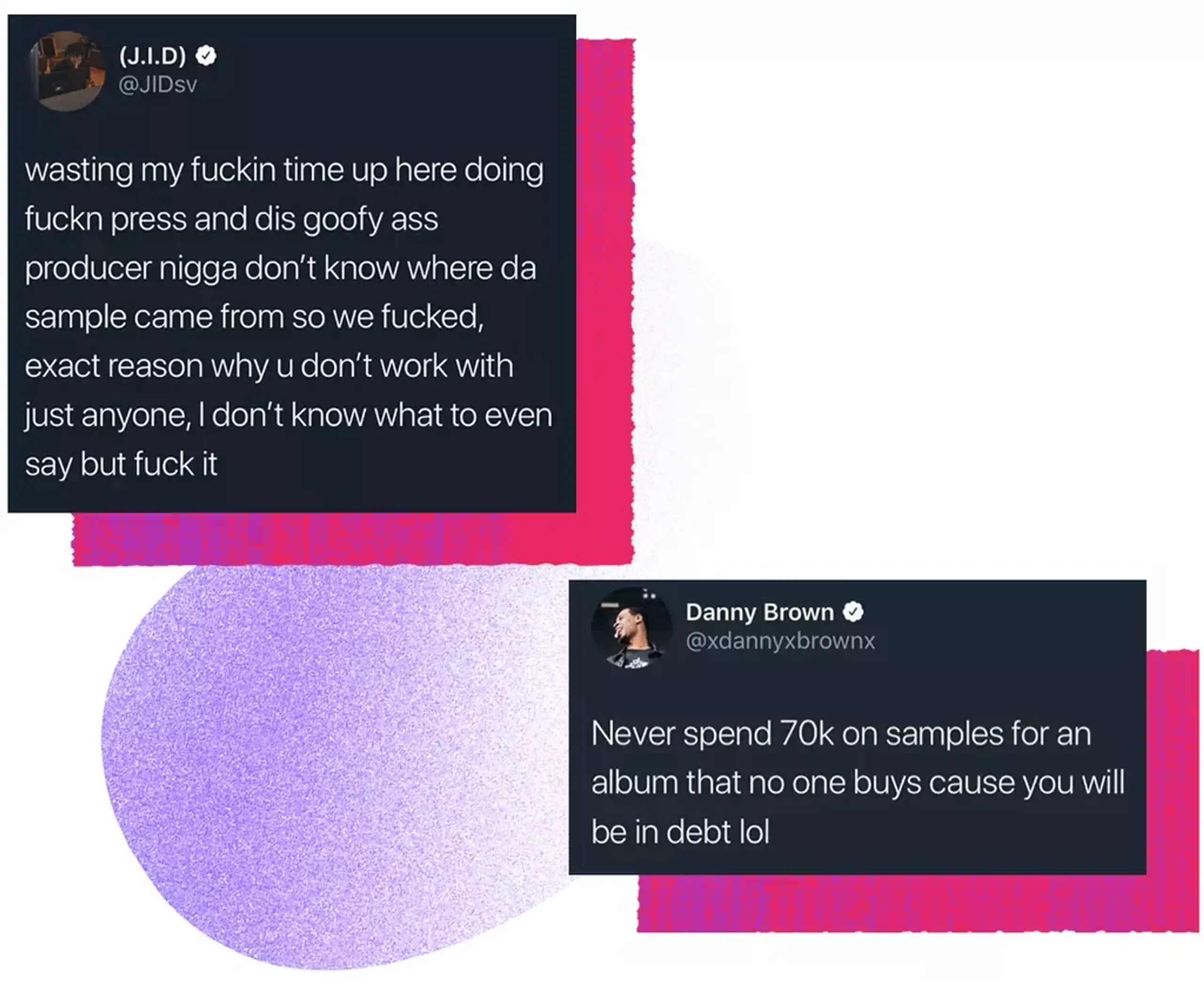 danny brown sample clearance JID lost samples