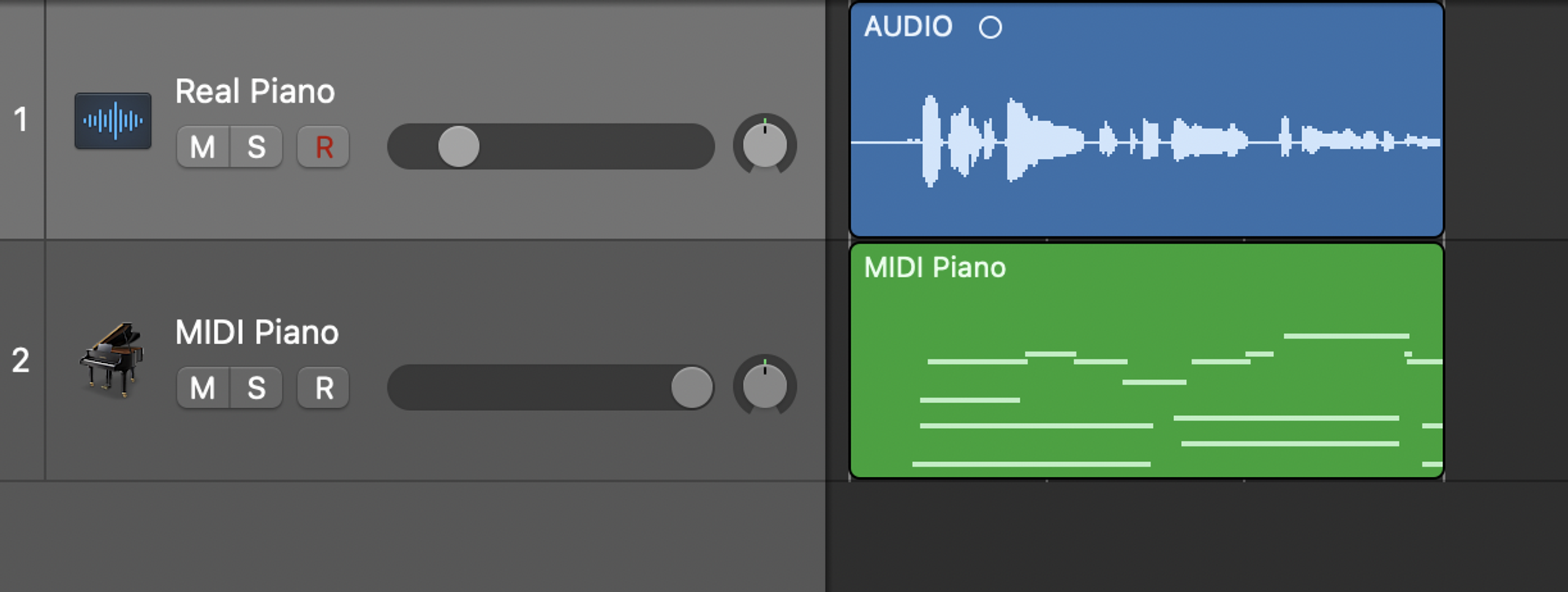 midi piano track how to edit a block