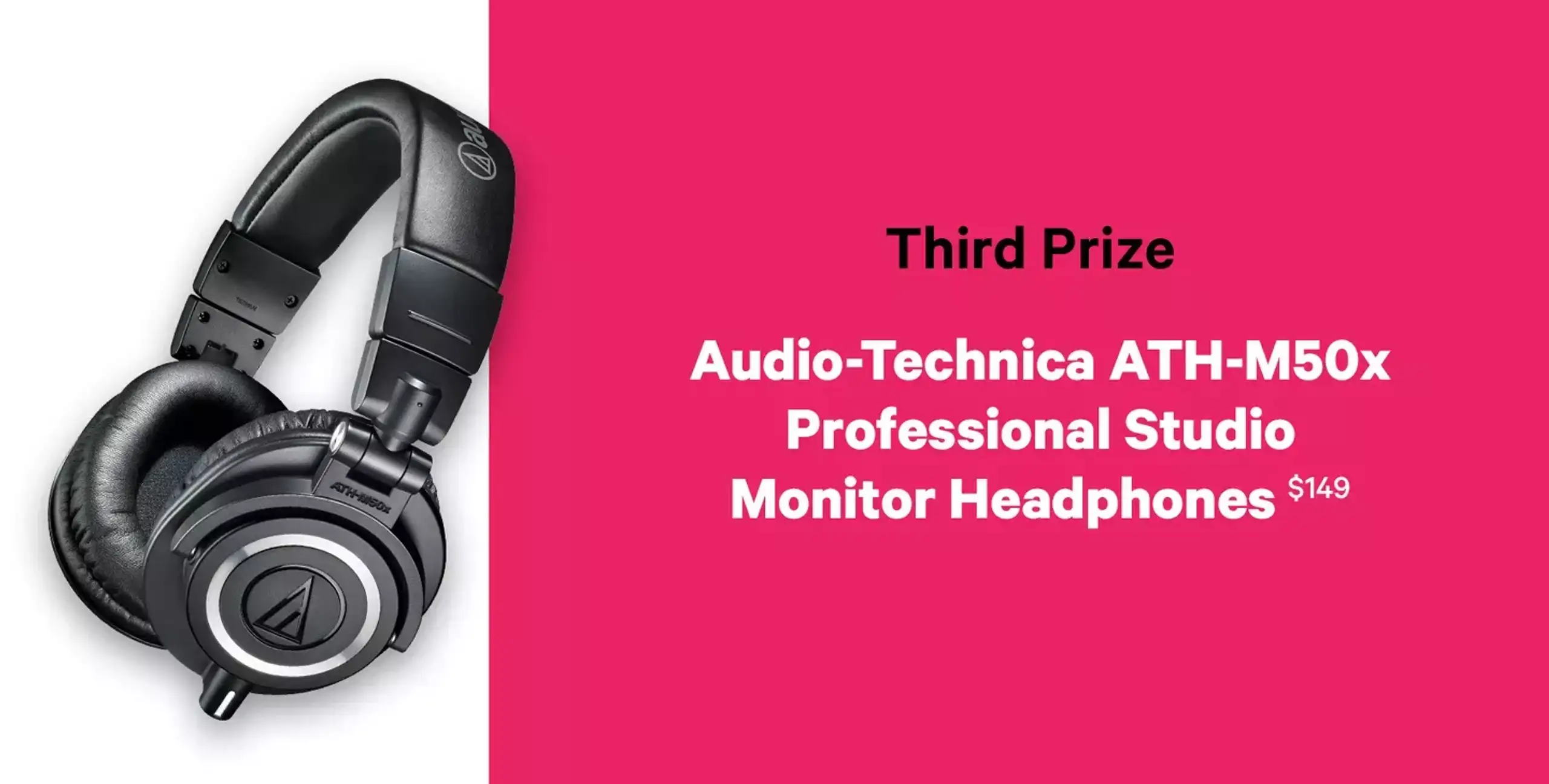 third prize audio-technica professional studio