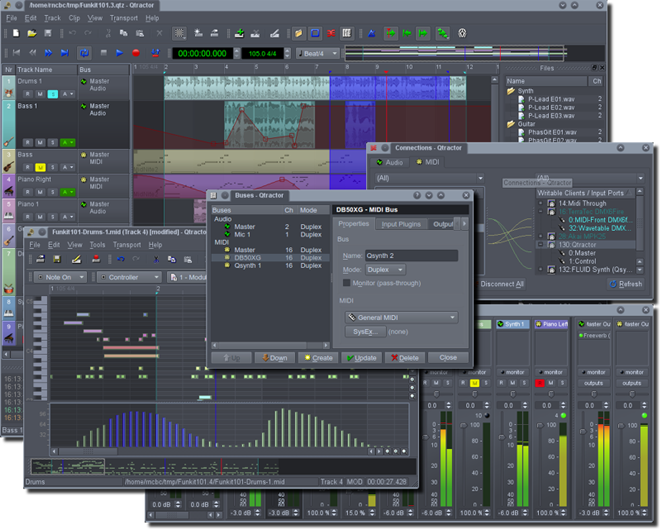 qtractor free daw