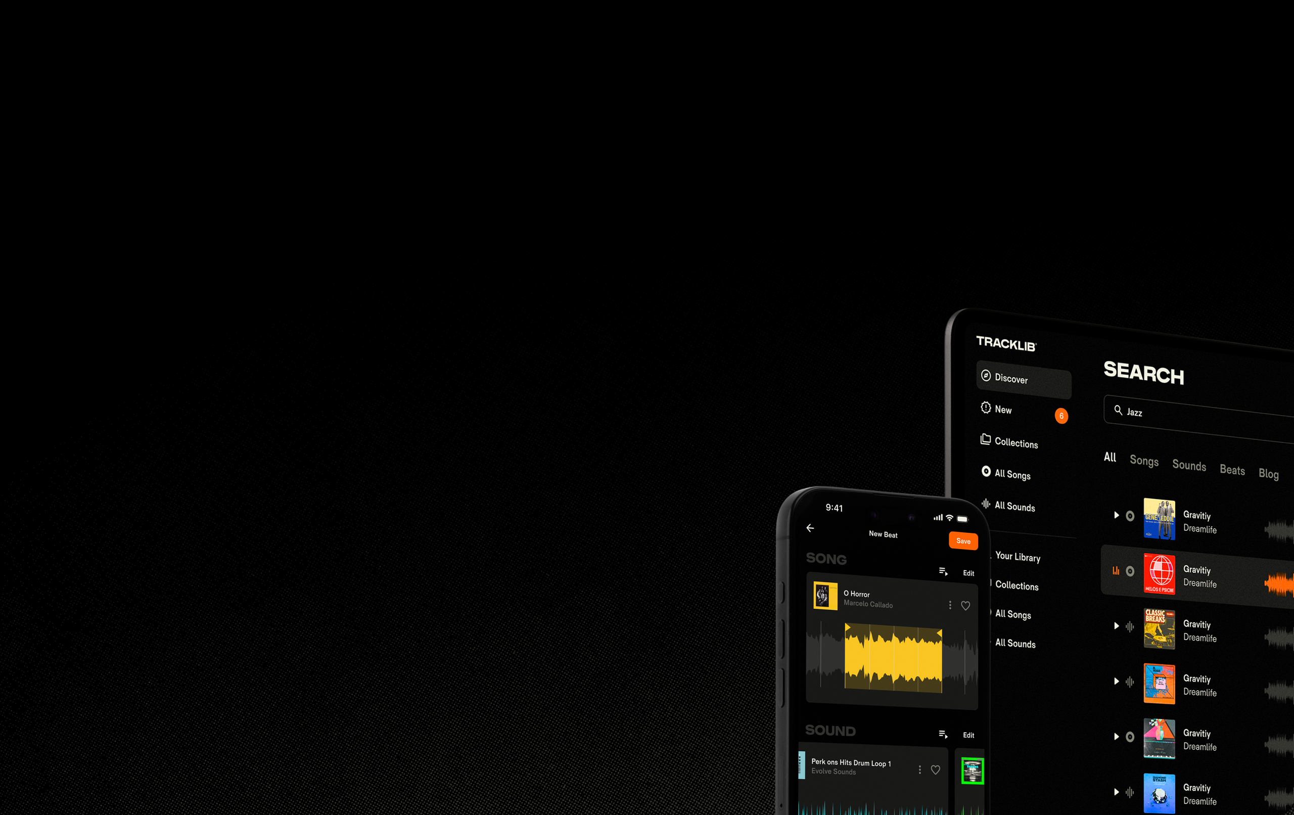 Devices with Tracklib apps